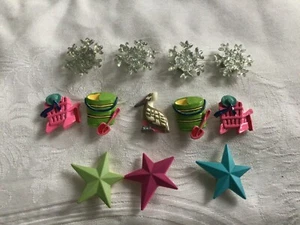 Cubiertas de botones Quacker Factory copos de nieve, sillas de playa, estrellas - tu elección NUEVO - Imagen 1 de 4