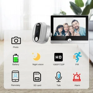 Wireless WiFi Video Doorbell Smart Phone Door Ring Intercom Camera Security Bell - Picture 1 of 11