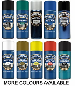 Hammerite Spray Paint Direct To Rust Aerosol Quick Drying Metal 400ML - Picture 1 of 13
