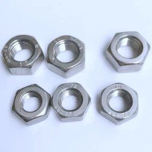 FEINGEWINDE  Sechskantmutter  DIN 934 Edelstahl VA  M8  M10 M12  M16 - Bild 1 von 1