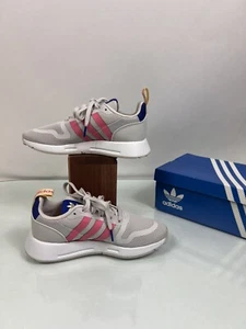 ADIDAS MULTIX J GX8398 YOUTHY SHOES SNEAKER SIZE 5 PINK, Gray, Yellow - Picture 1 of 11