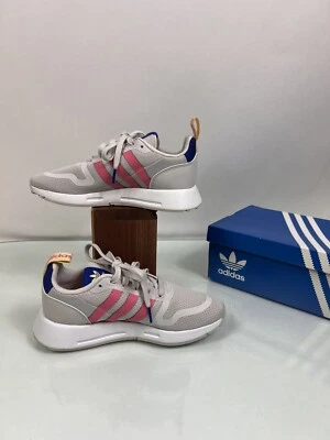 ADIDAS MULTIX J GX8398 YOUTHY SHOES SNEAKER SIZE 5 PINK, Gray, Yellow - Image 1 of 4