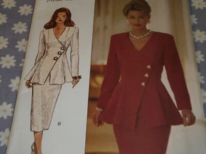 BUTTERICK 3186 MISSES/PETITE EASY  TOP & SKIRT /SUIT PATTERN-UNCUT-6-8-10 - Picture 1 of 4
