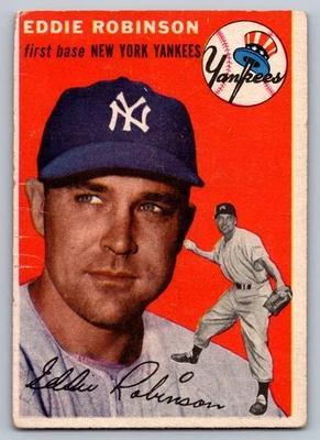 1954 Topps #62 Eddie Robinson New York Yankees - Image 1 of 3