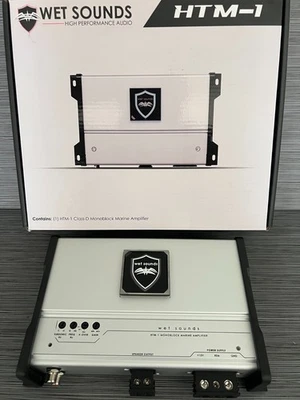 Amplificador Marino de Rango Completo Wet Sounds HTM-1 Clase-D 1200W Barco Amplificador SXS Foto 1 de 4