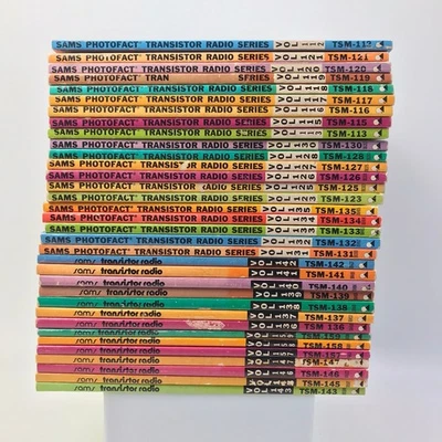 Sams Photofact Transistor Radio Series Service Manual Maintenance Lot of 34 - Image 1 of 4