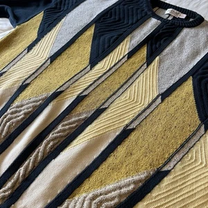 Vtg St Croix Knit Mens Cotton Coogi Style Abstract Sweater Multi Color XXL 90s - Picture 1 of 8