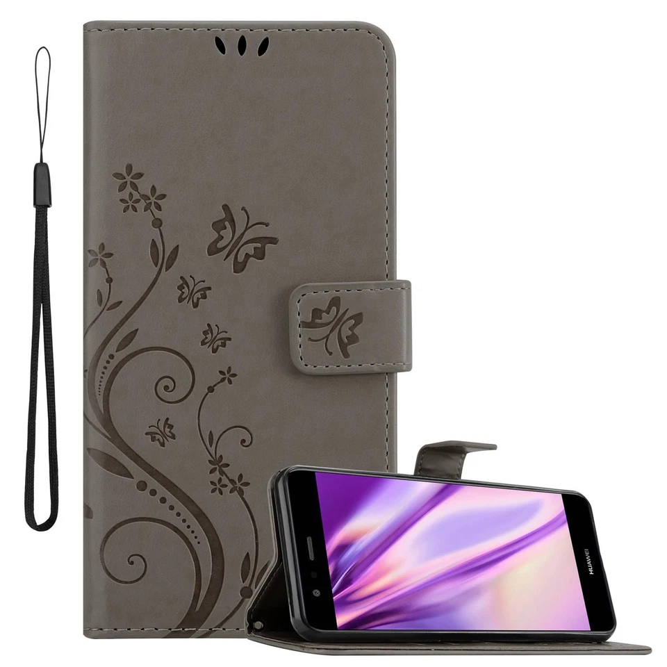 Case for Huawei P10 LITE Phone Cover Protection Flower Book Wallet - Image 1 of 1