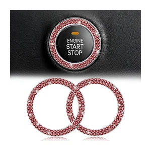 Bling Crystal Car Engine Start Stop Button Cover Decal - Bild 1 von 14