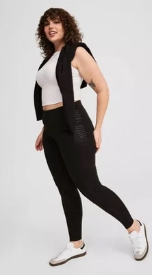 Torrid Women 2X Black Inset Full Length Signature Waist Legging Size 2 - Image 1 of 3