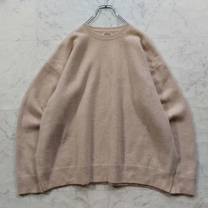 Auralee 100% Cashmere Knit Sweater Beige Size 4 Used - Picture 1 of 9