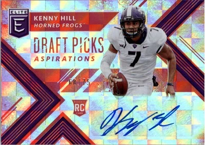 2018 Elite Draft Picks Autographs Aspirations Red #265 Kenny Hill Auto /75 FB - Image 1 of 2