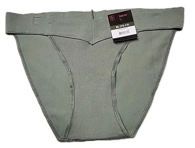 ☆ Braguita de bikini de tiro bajo sin costuras No Boundaries talla XL verde nueva con etiquetas Foto 1 de 4