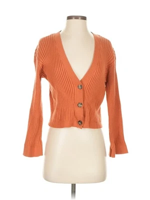 RVCA Women Orange Cardigan XS - Image 1 of 4