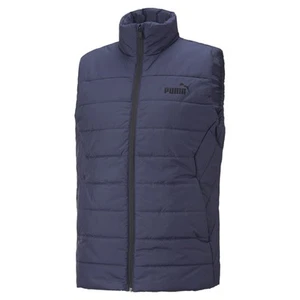 PUMA Essential Padded Full Zip Vest Mens Blue Casual Athletic Outerwear 84893906 - Picture 1 of 2