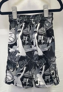 Flow Society Jungen Active Grafik Shorts - schwarz und grau 2XS - Bild 1 von 5