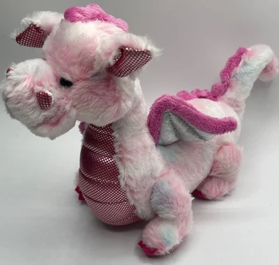 Ganz Webkinz Whimsy Dragon Plush Sparkle Pink Stuffed Animal Toy No Code - Image 1 of 4