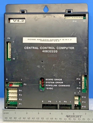 ROWE AMI CD JUKEBOX COMPUTER CD100F THRU CD100J VER 4.2 PART CCC #40832220 - Image 1 of 4