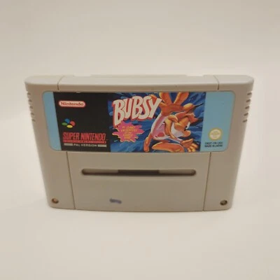 BUBSY IN CLAWS ENCOUNTERS OF THE FURRED KIND SUPER NINTENDO / SNES GAME - Image 1 of 3