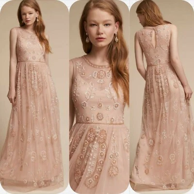 BHLDN Abbington Gown Maxi Dress Size 12 Formal Wedding Evening $360 - Image 1 of 4