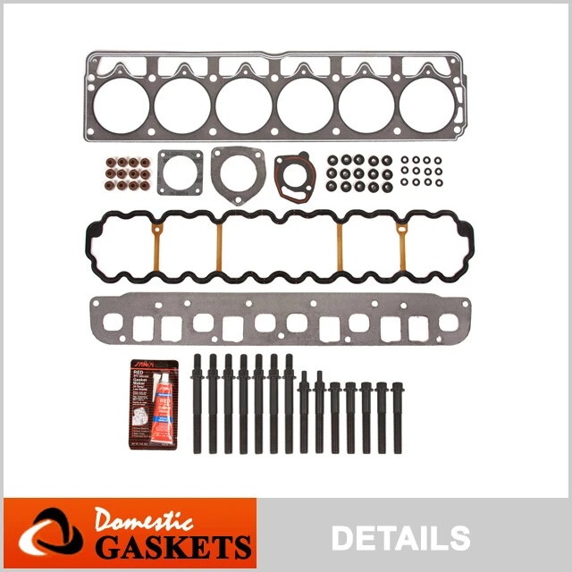 Fits 99-03 Jeep Grand Cherokee Wrangler TJ 4.0L OHV Head Gasket Head Bolts Set - Изображение 1 из 4