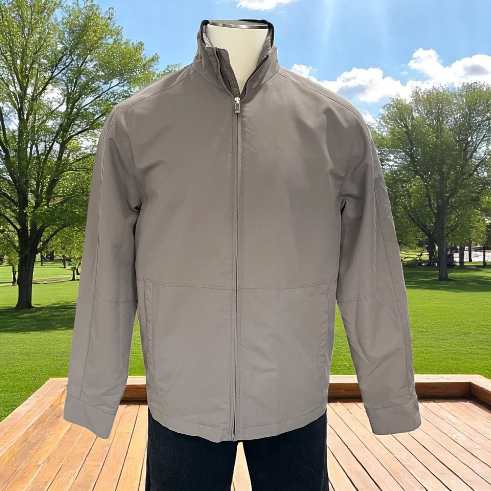 Weatherproof Mens Jacket Medium Gray Windbreaker Lightweight Zip Up Outdoor - Image 1 of 4