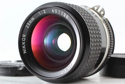 【Exc+5】 Nikon Ai-s AIS Nikkor 28mm f/2 Wide Angle MF Lens w/cap from Japan #0860 - Image 1 of 4