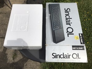 Sinclair QL box and polys only - generally good condition (see photos)