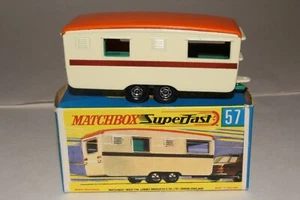 MATCHBOX SUPERFAST #57 TRAILER CARAVAN, OUTSTANDING, BOXED, LOT B - Picture 1 of 12