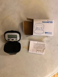 New Blue Cross Blue Shield Personal Pedometer Black With Clip - Picture 1 of 4