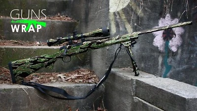 Camouflage Guns Wrap Skins Premium Vinyl Sticker Matte Rifle Pre-Cut TIGRA-2 - Image 1 of 4