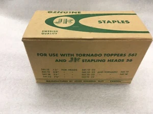 Kihlberg Sweden 5/8" STAPLES for Tornado Toppers 561 & JK Stapling Heads 56 NEW - Picture 1 of 4
