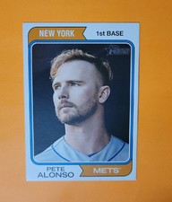 2023 Topps Heritage OVERSIZED 1974 BOX TOPPER OB-PA Pete Alonso - New York Mets
