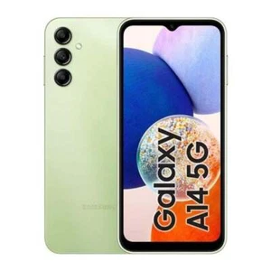 Smartphone SAMSUNG A14 5G A164B Light Green Jack Cuffie 3.5 + Cover Portafoglio - Foto 1 di 5