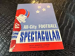 9 de octubre 1971 programa de fútbol de escuela secundaria todo la ciudad espectacular joliet ill. - Imagen 1 de 1