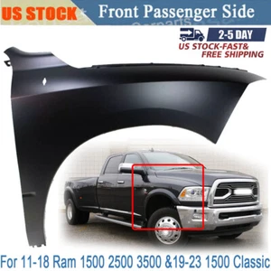 Fender For 2011-2018 Ram 1500 2500 3500 Front Right with Emblem Provision - Picture 1 of 16