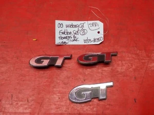99-04 FORD MUSTANG GT OEM USED FENDER TRUNK DECKLID EMBLEM SET 3 PC SIDE REAR - Bild 1 von 6