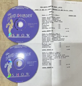The David Sanborn Radio Show Media America # 92-22,  5/25/92 - 2 CD's with Cues - Foto 1 di 11