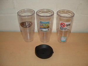 (3) Tervis Tumblers 24 oz Beach Themed Mug Pair Jimmy Buffett Surf Shop + Lid - Picture 1 of 1
