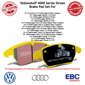 Juego de pastillas de freno traseras EBC Yellowstuff para Volkswagen Bettle / Passat / Jetta / Golf - Imagen 1 de 6