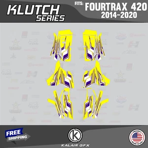 Graphics Kit for HONDA FOURTRAX 420 (2014-2023) Klutch-yellow - Picture 1 of 6