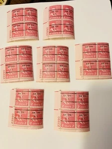 A group of 28 #806 2 Cent John Adams plate blocks of 4 Mint NH OG - Picture 1 of 1