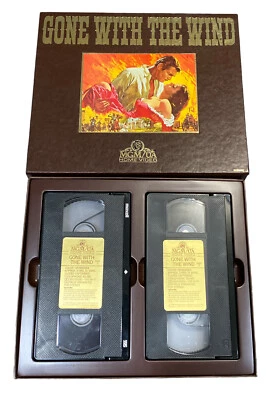 Gone With The Wind MGM Home Video 2 Tape VHS Deluxe Edition Box Set 1985 - Image 1 of 4