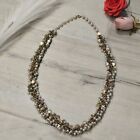 Long Faux Pearl Necklace With Gold Round Accents 151 Grams 40cm Long