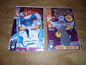 Silver Surfer Vol 3 49 & 50 Foil 1st Print Written Jim Starlin Art Ron Lim 1991 - Picture 1 of 1