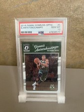 2016-17 PSA 10 Giannis Antetokounmpo Donruss Optic #5 Antetokounmpo Bucks GEM MT