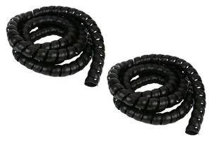 2x 1-1/8 Hydraulic Hose Spiral Wrap 10ft Wire Cover Guard Cable Organizer - Picture 1 of 8