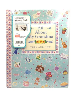 All About My Grandma Then and Now Hardcover 1996. Plastic Cover Unused Vintage - Image 1 of 4