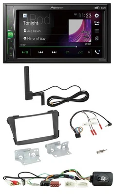 Pioneer MP3 DAB Lenkrad 2DIN Bluetooth Autoradio für Hyundai i40 11-19 AUX USB s - Bild 1 von 4