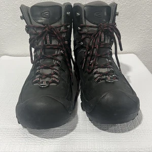 Keen Stiefel Damengröße 8 Schuhe Basin Ridge Mid schwarz Leder trocken wasserdicht - Bild 1 von 14